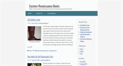 Desktop Screenshot of customrenaissanceboots.com
