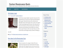 Tablet Screenshot of customrenaissanceboots.com